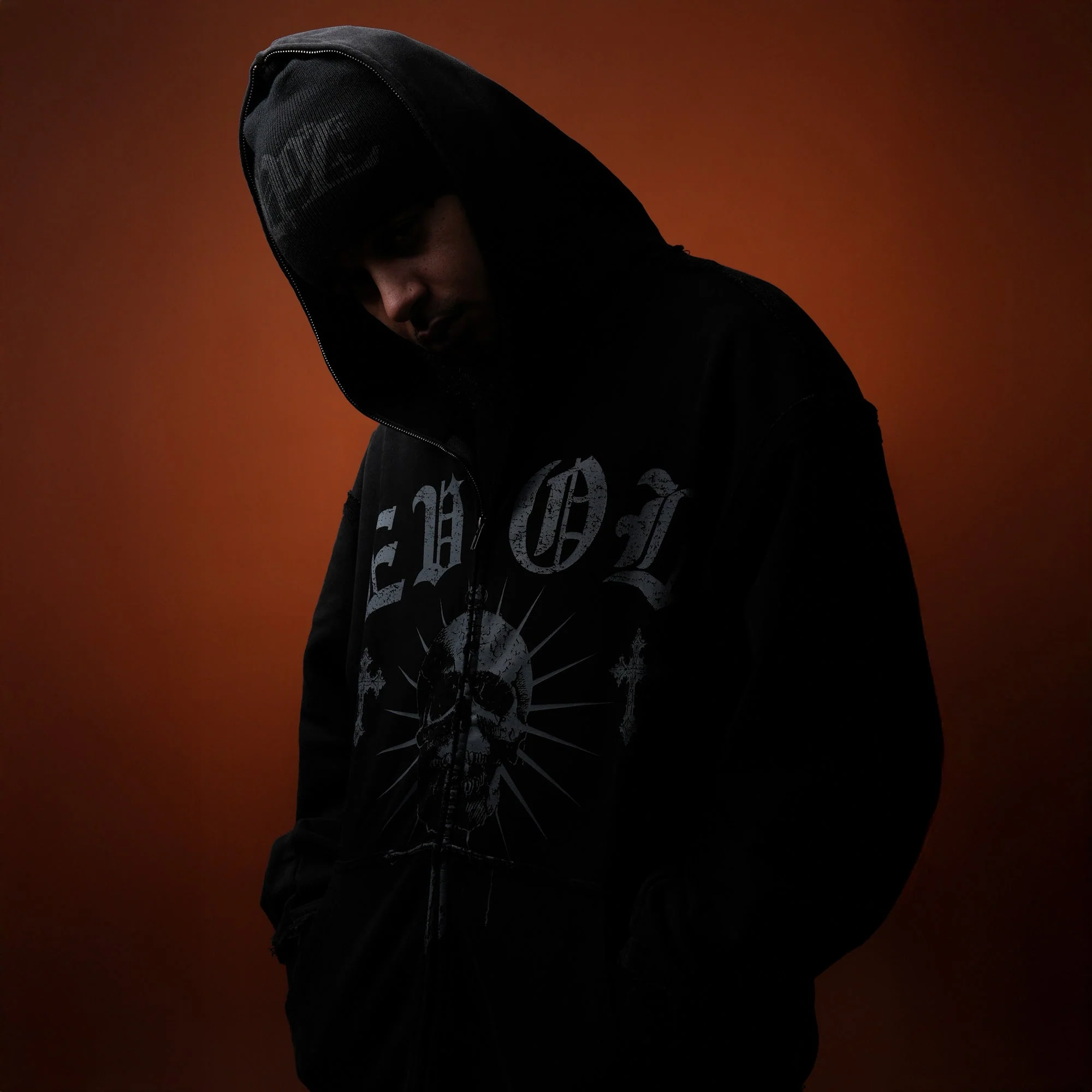 Image of Evol Skull Full Zip Hoodie
