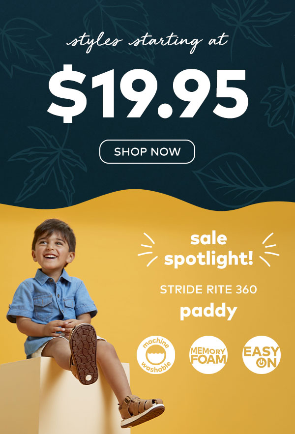 Styles starting at $19.95
