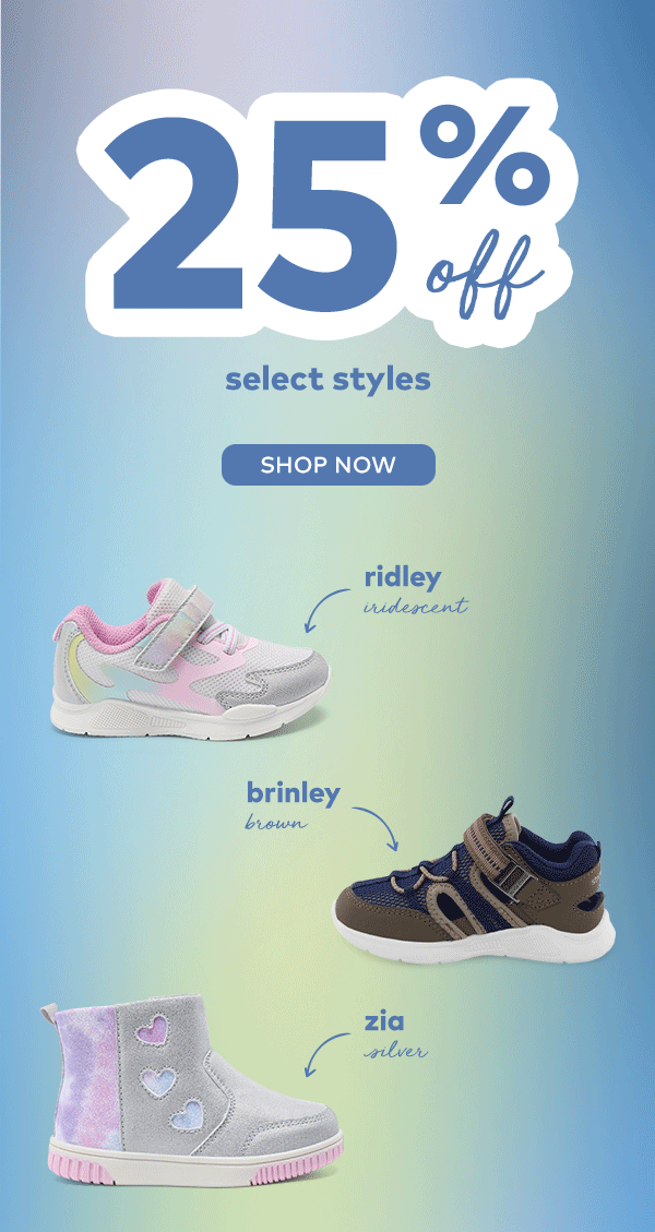 25% Off select styles