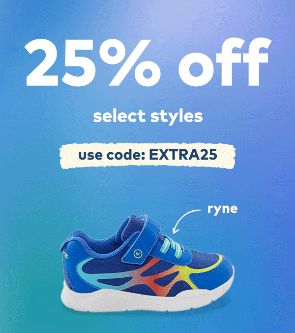 25% off select styles