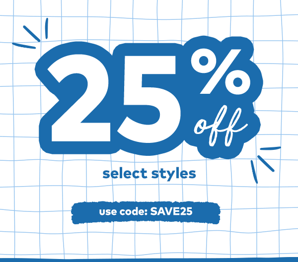 25% off select styles 25% off select styles