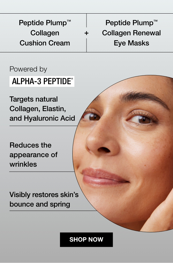 Meet products powered by Peptides! Click to shop.