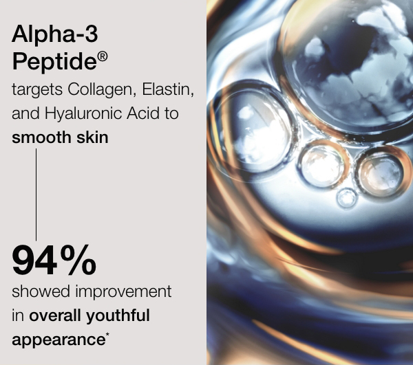 Powered by Alpha-3 Peptide® technology