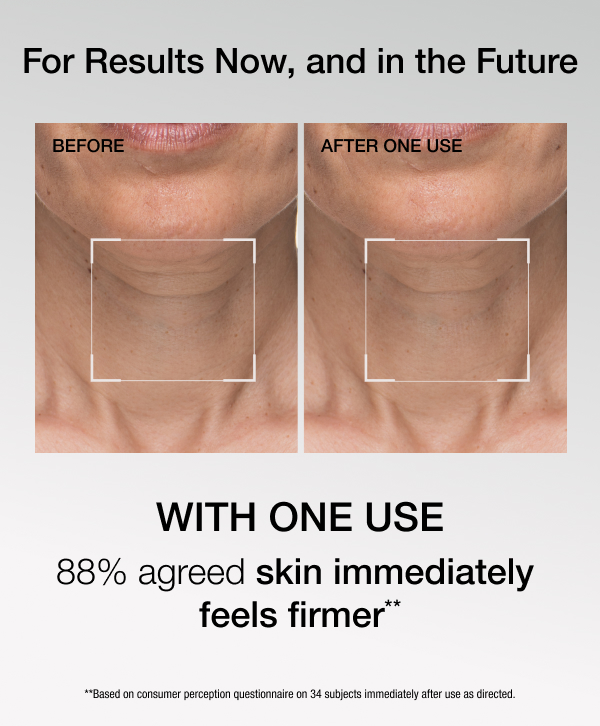 A firming mask for jawline and neck aging