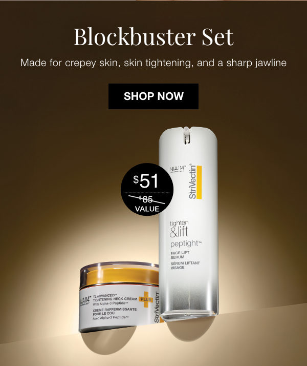 Blockbuster Set Made For Crepey Skin, Skin Tightening, And A Sharp Jawline