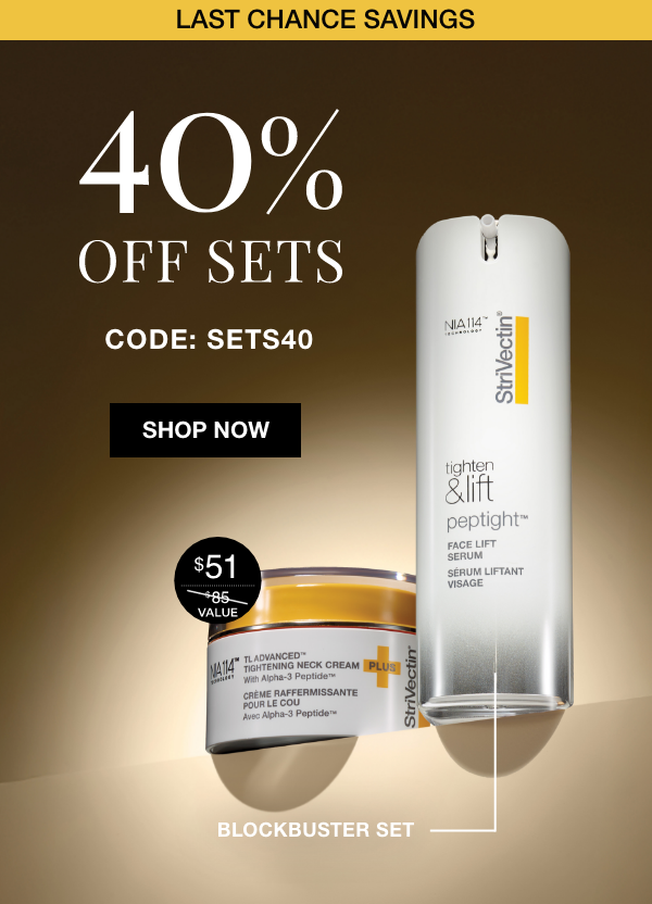 Enjoy 40% Off Sets