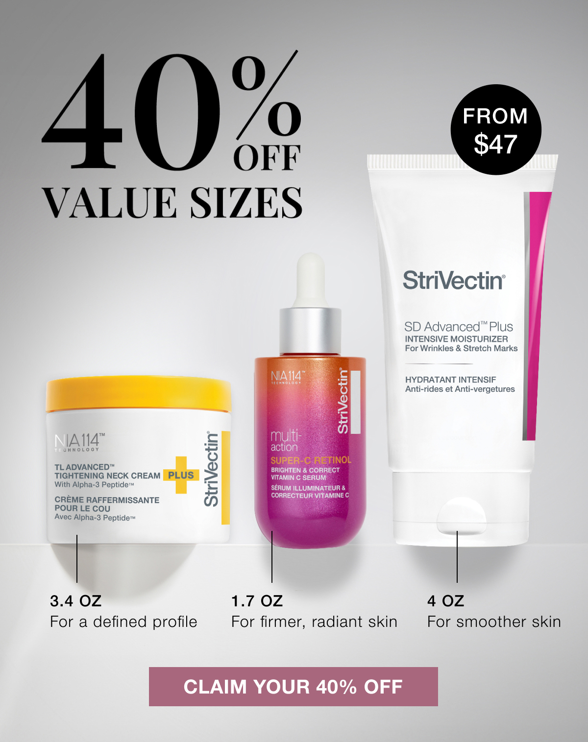 Shop now and claim your 40% Off
