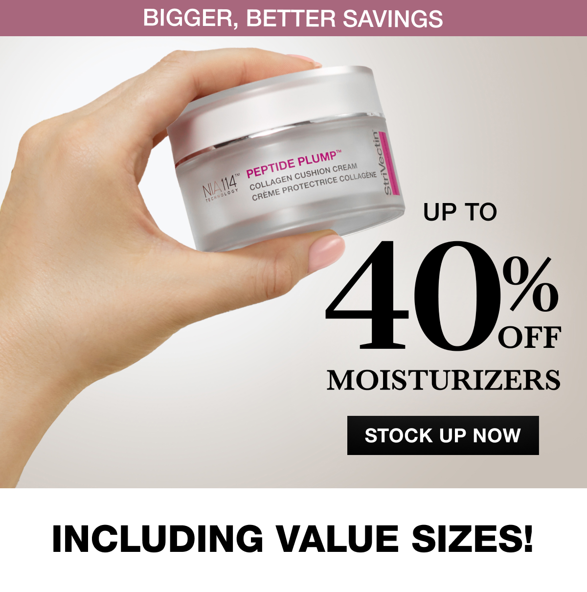 Enjoy 40% Off Moisturizers