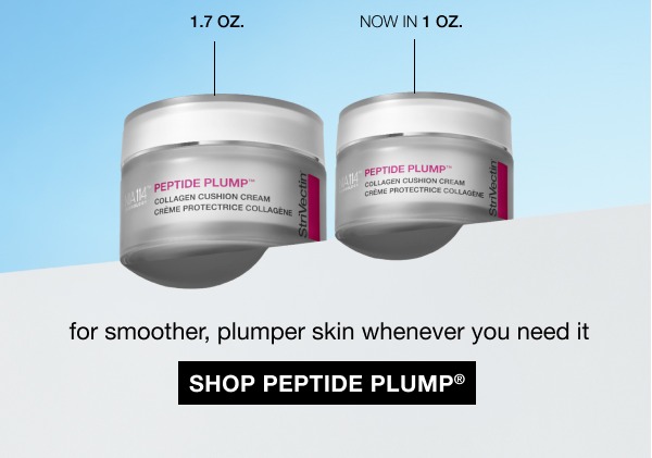 Peptide Plump® Collagen Cushion Cream now comes in a mini 1oz size!