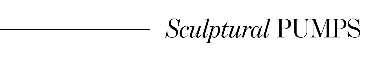 Sculptural Pumps