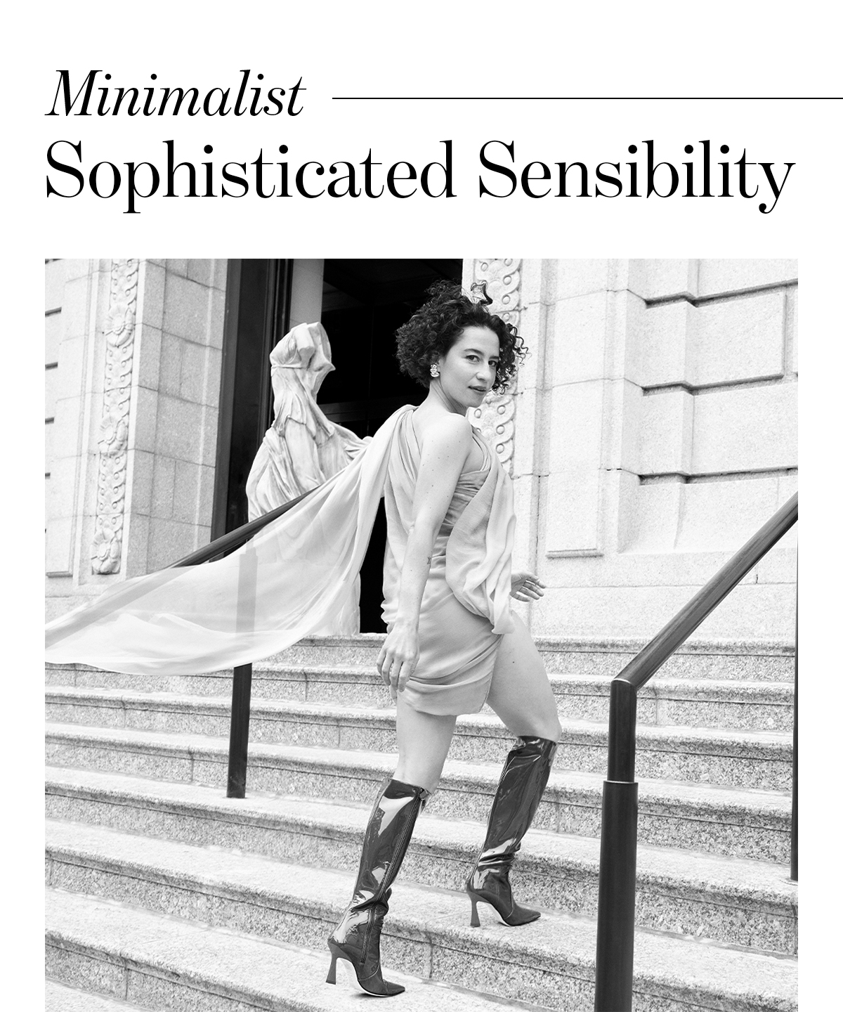  Minimalist  Sophisticated Sensibility  Ilana Glazer wears the VINNIE ZIP BOOT 85.  SHOP HER LOOK
