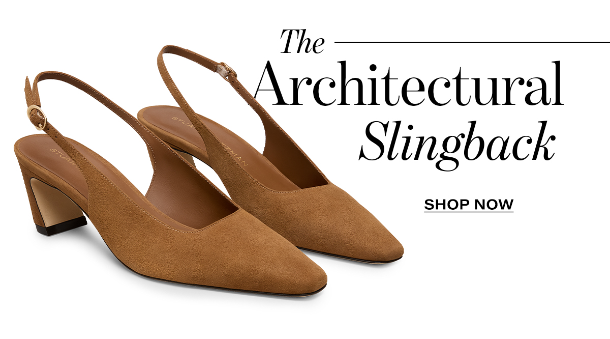 The architectural slingback. SHOP NOW