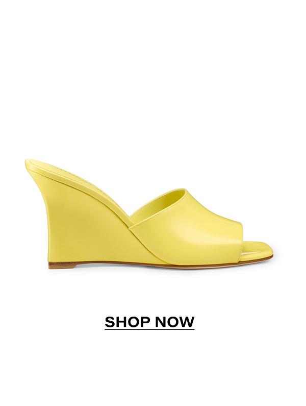 Vinnie Wedge Mule Slide 85 in Citrine
