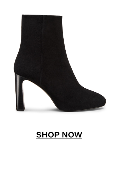 Babette Platform Zip Bootie in Black