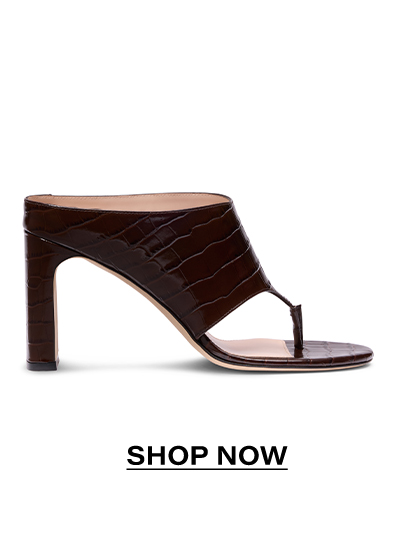 Babette Thong Sandal in Walnut Croc