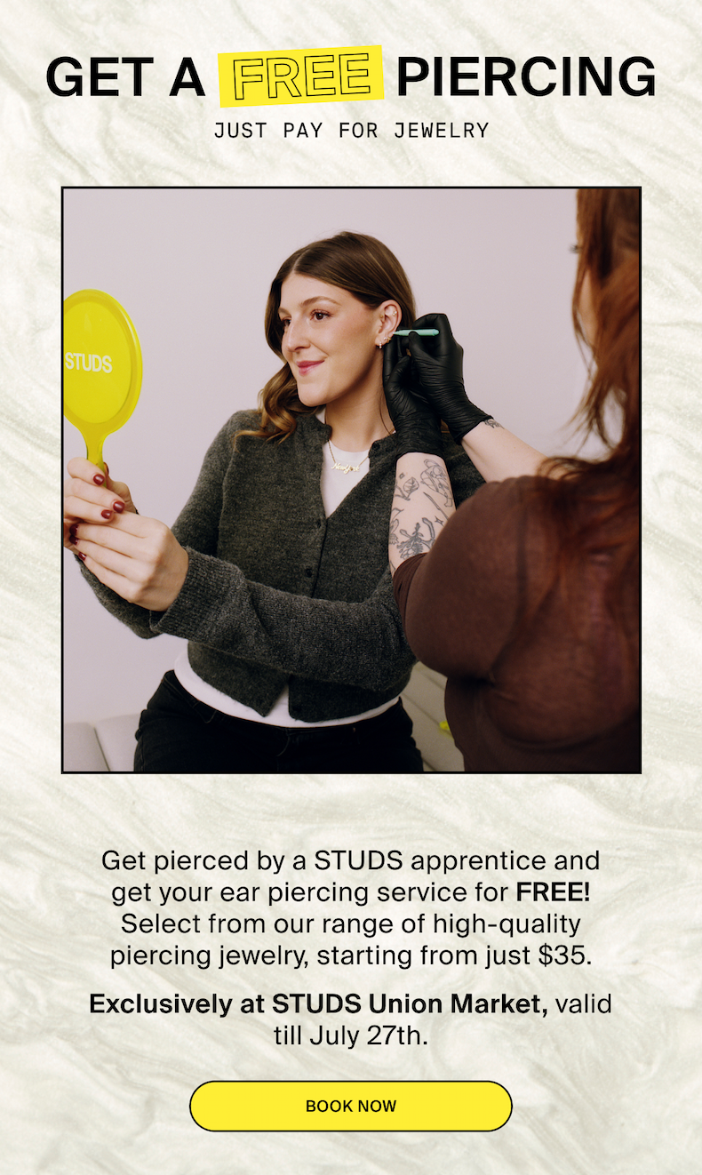 GET A FREE PIERCING