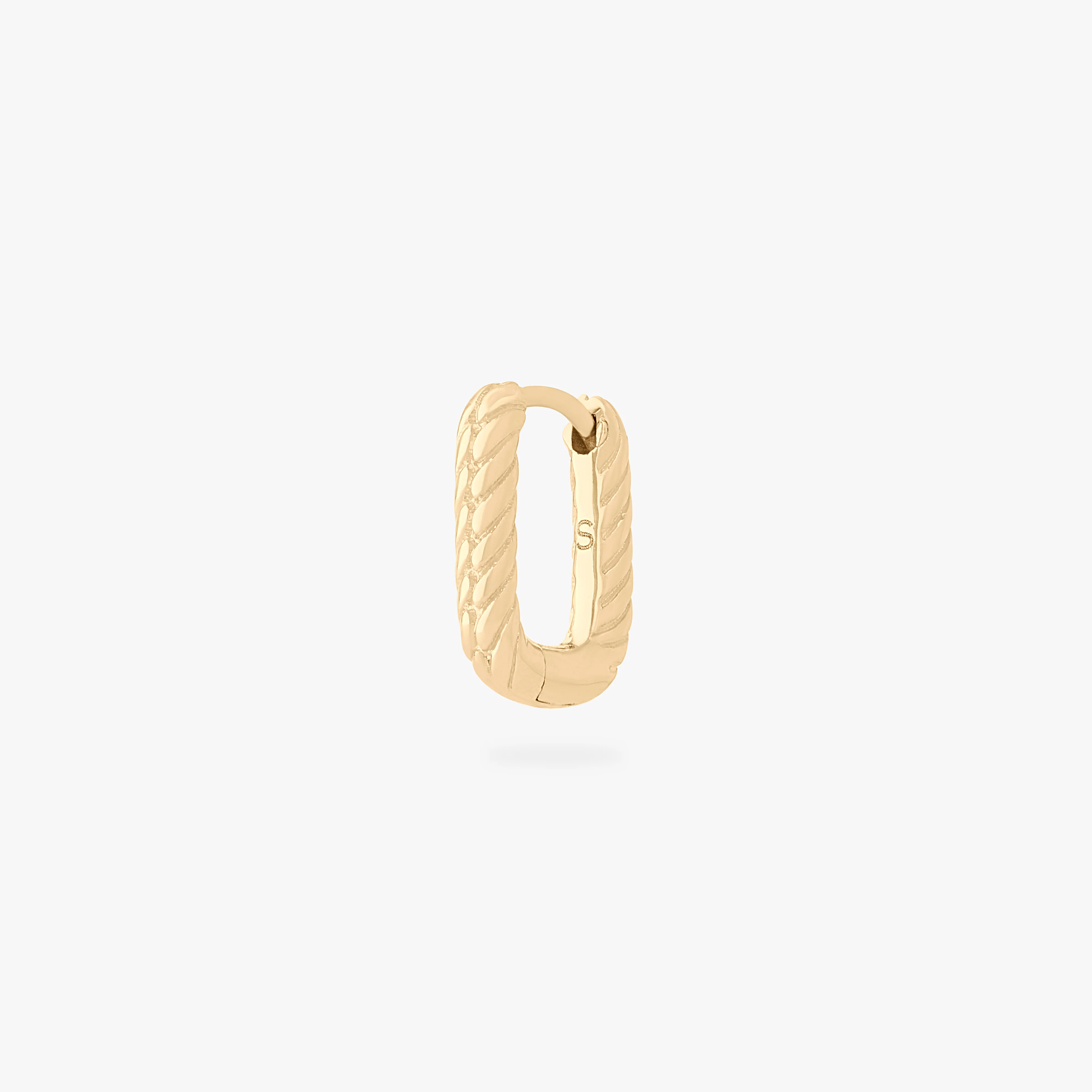 Image of Square Twist Huggie