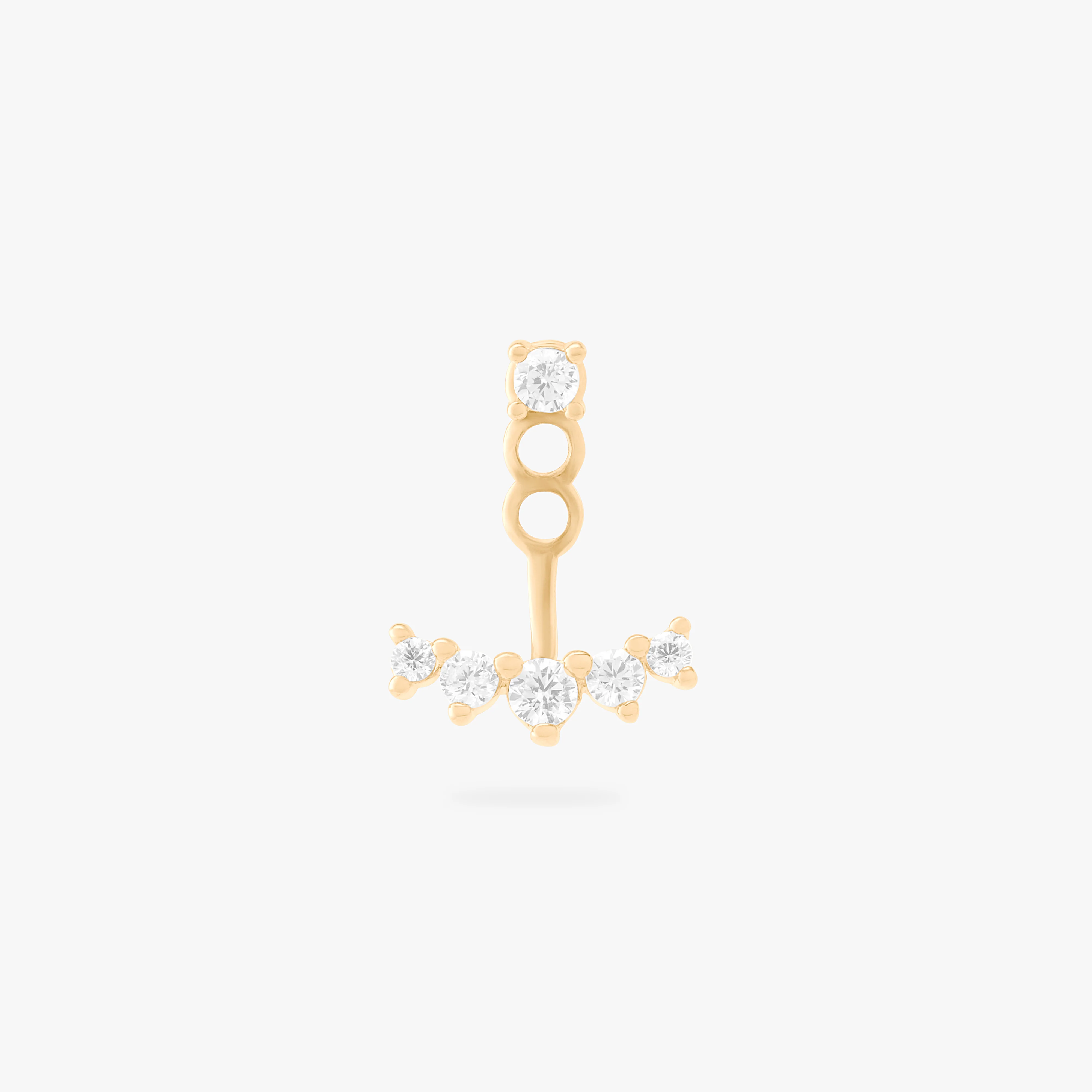 Image of CZ Crown Jacket Stud