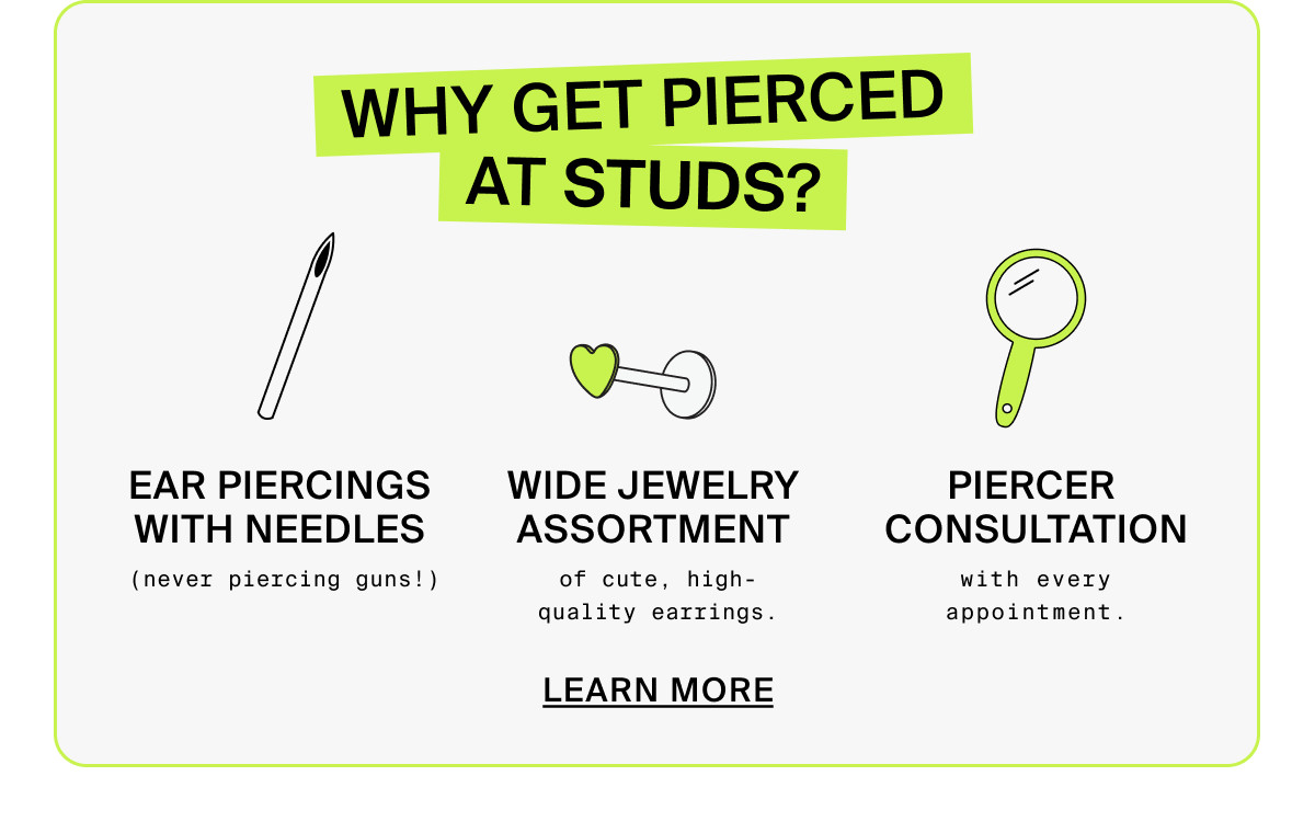 WHY GET PIERCED AT STUDS?