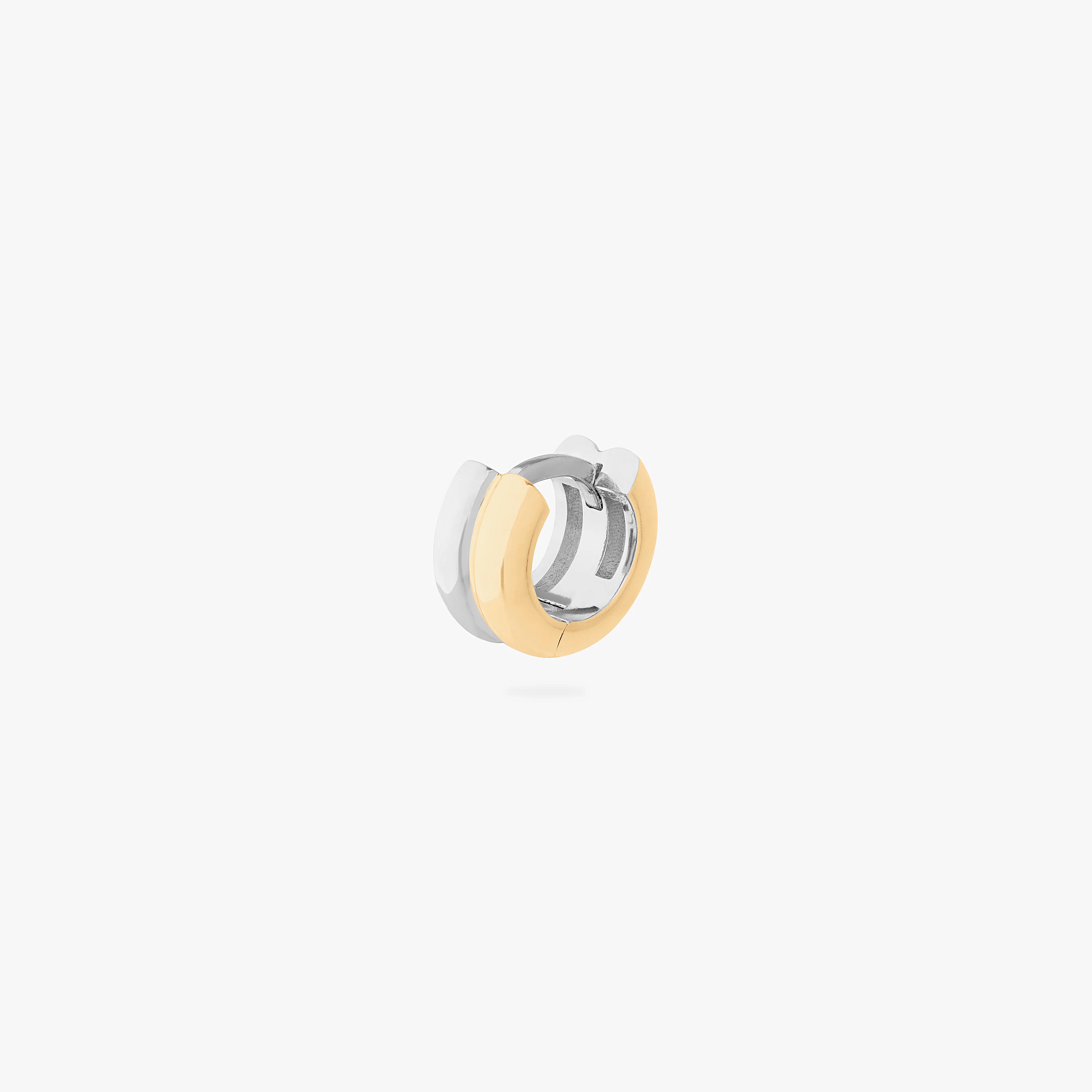Image of Micro Two Tone Chunky Huggie
