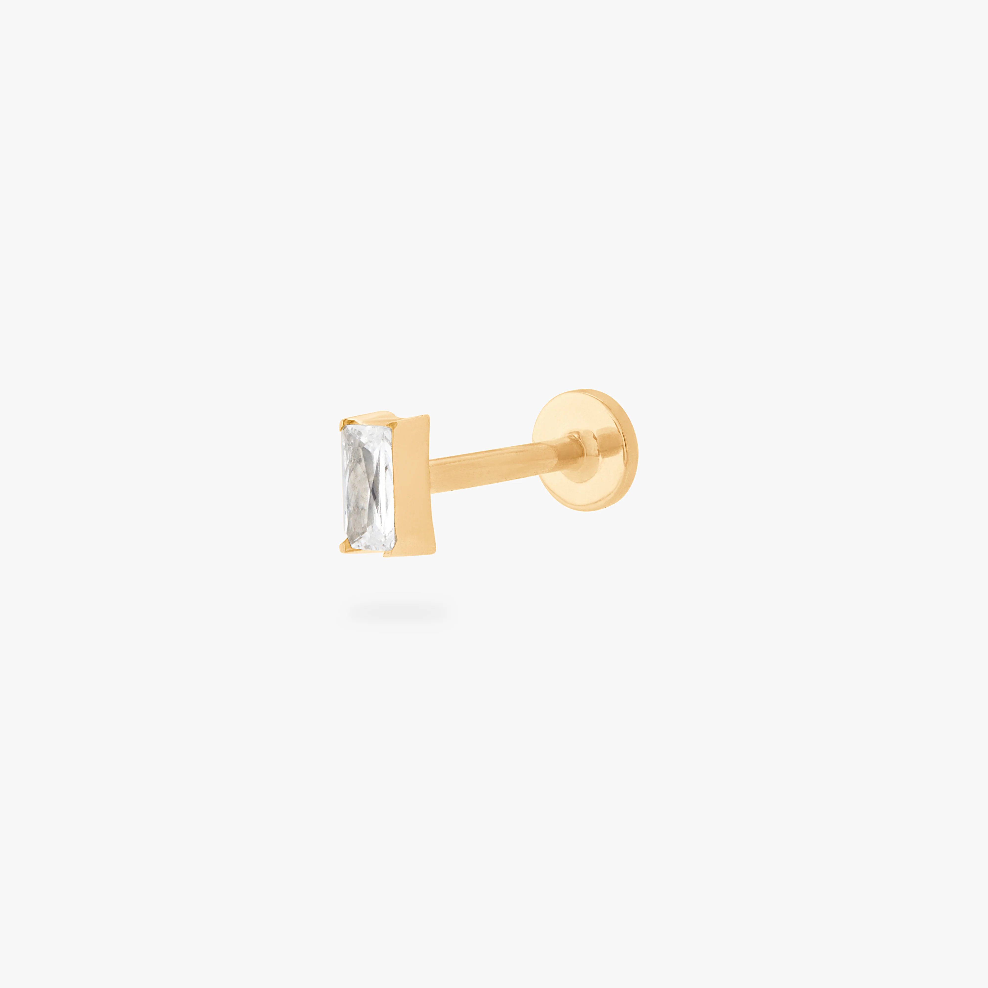Image of Baguette Flatback Stud
