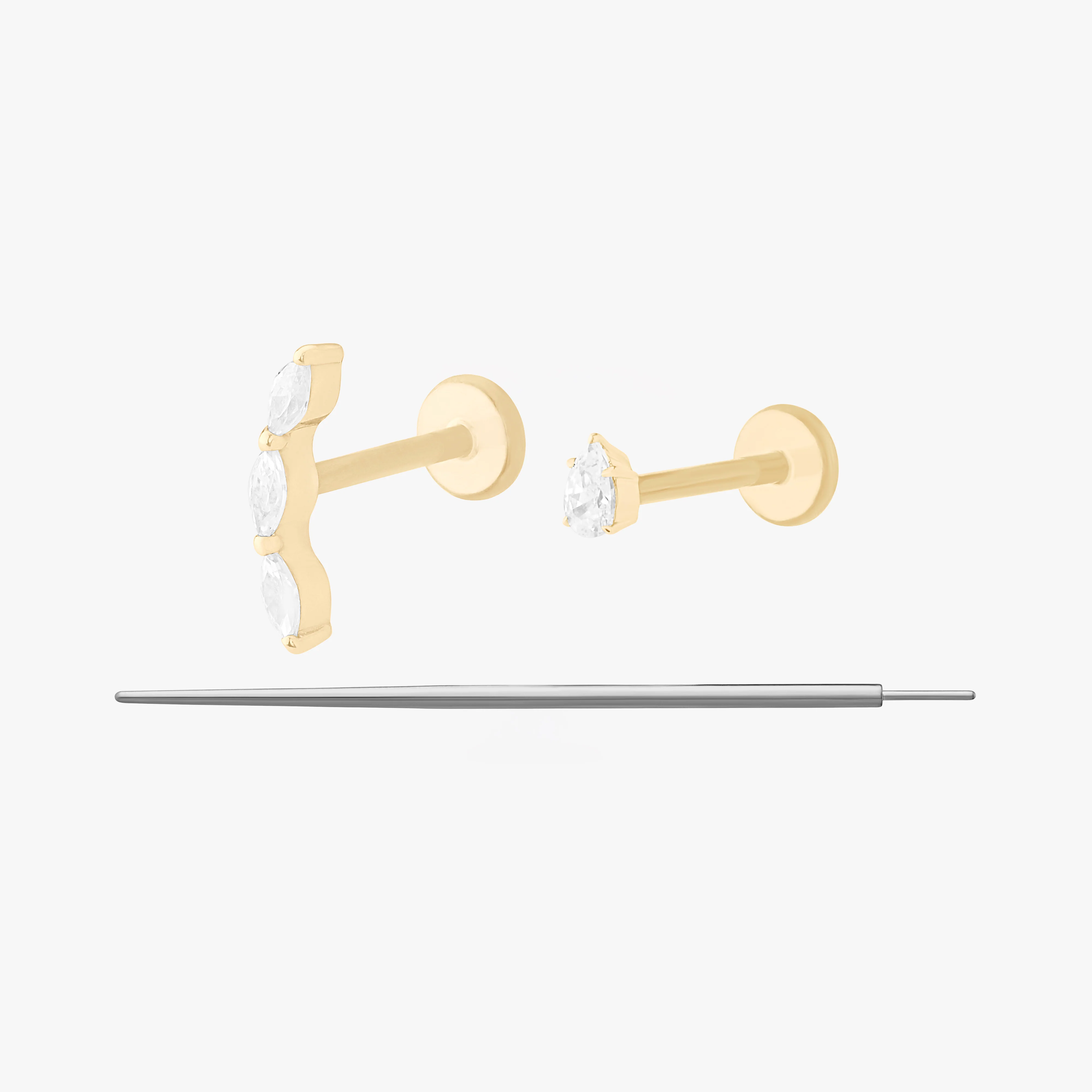 Image of 14K Pear Set