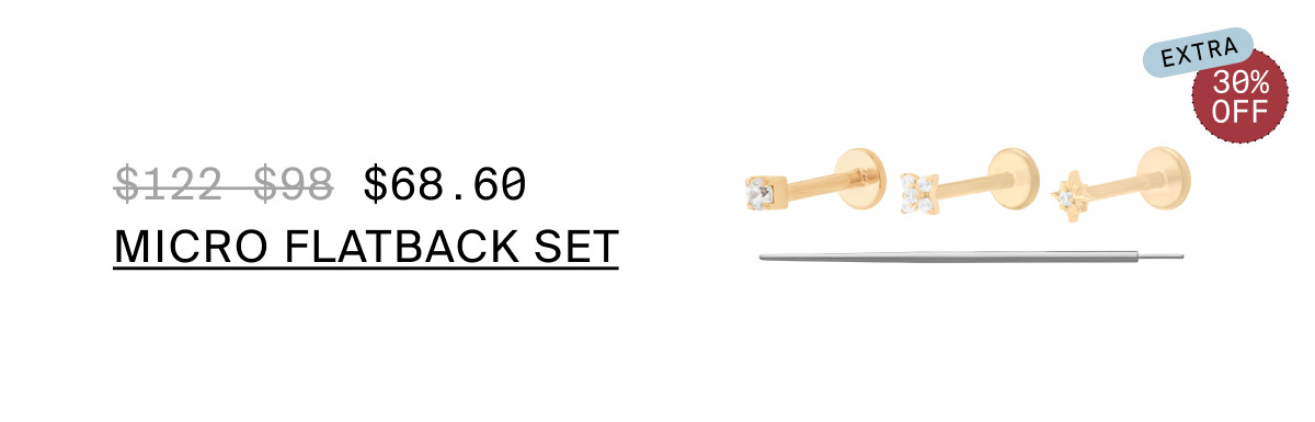 MICRO FLATBACK SET