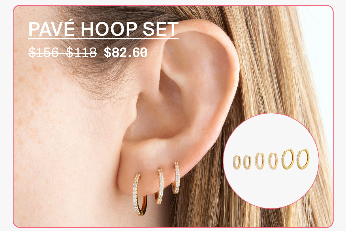 PAVE HOOP SET