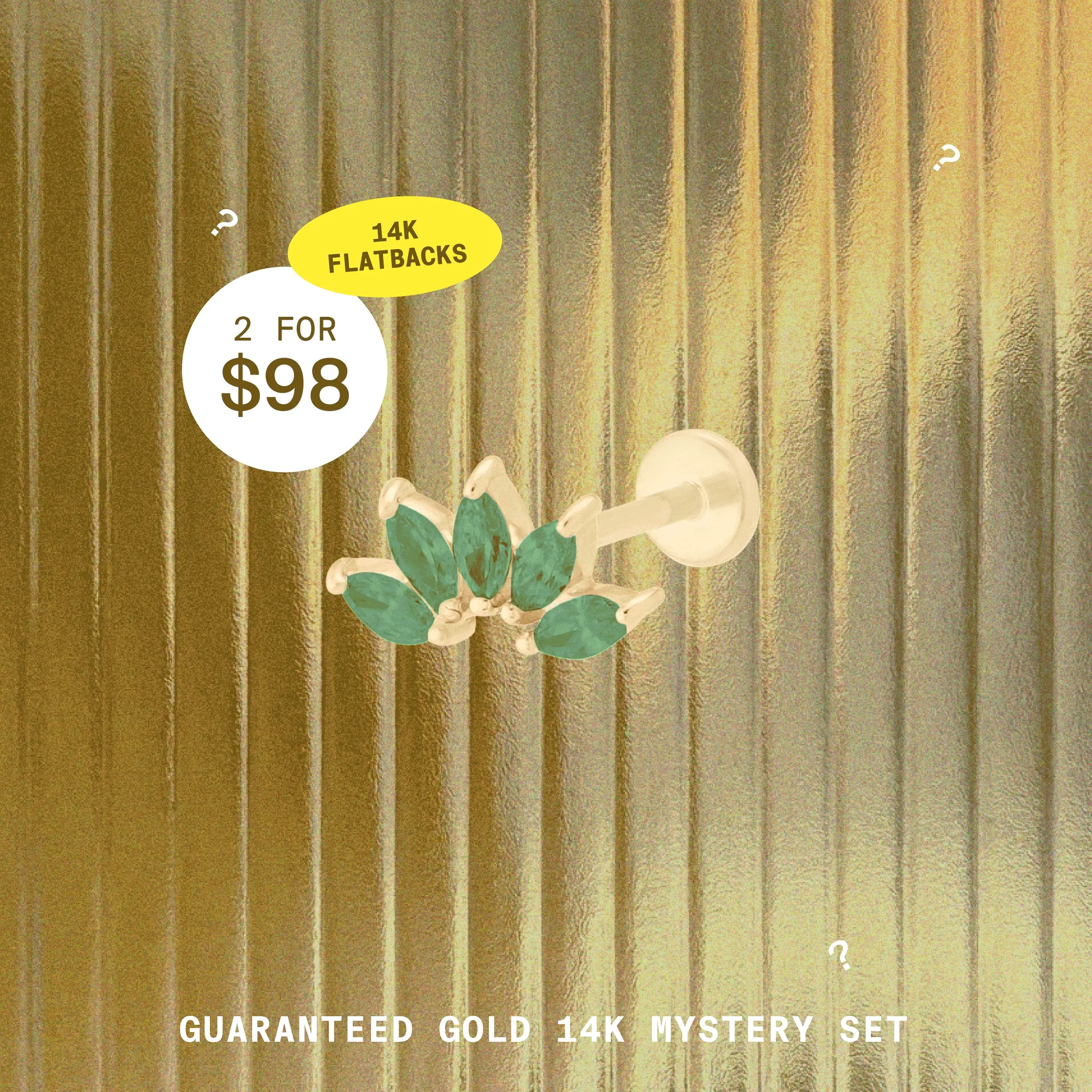 Image of Guaranteed Gold 14K Mystery Set - Flatback