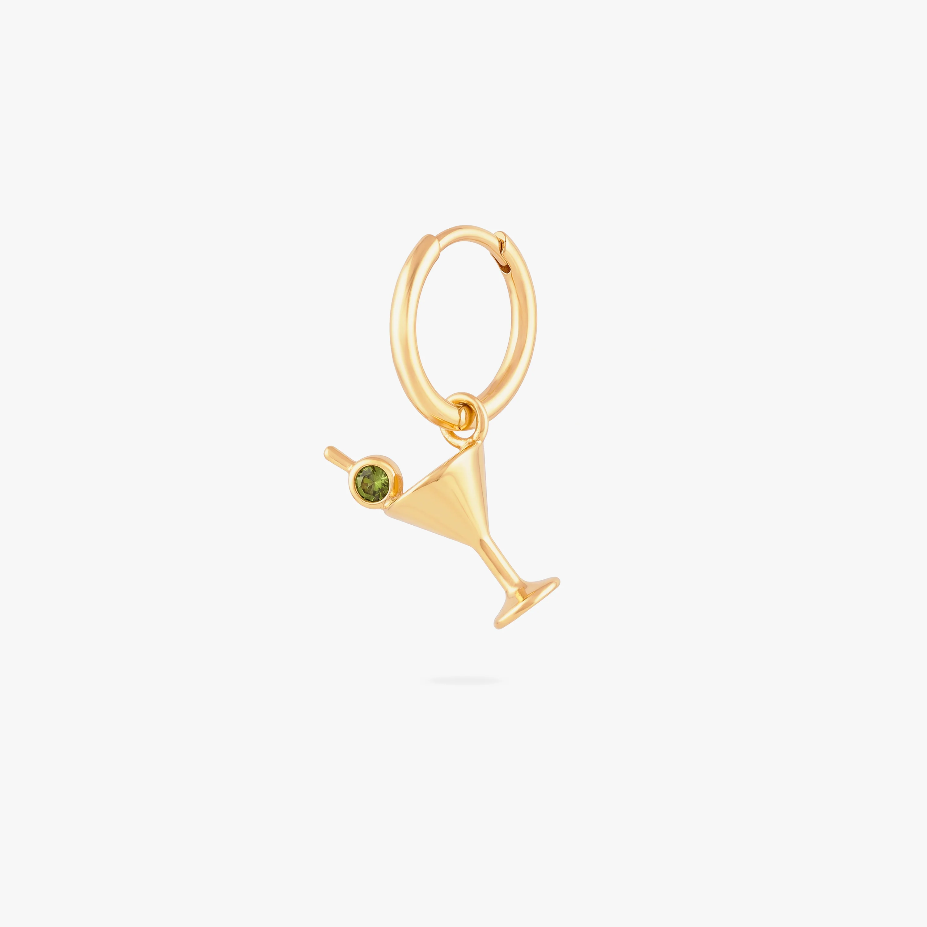 Image of Martini Charm Huggie