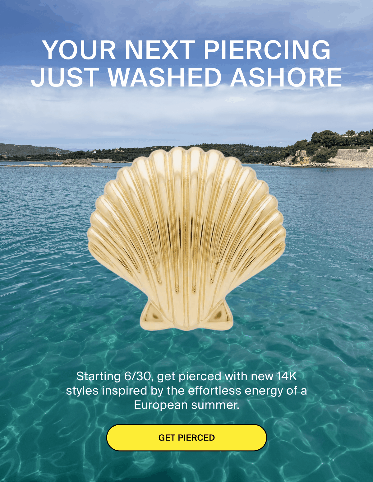 YOUR NEXT PIERCING JUST WASHED ASHORE - GET PIERCED