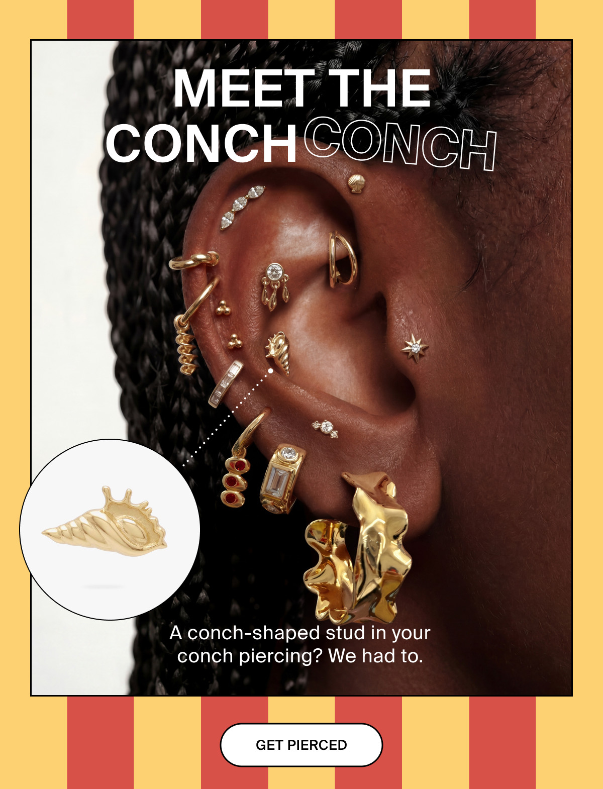 MEET THE CONCH CONCH - GET PIERCED