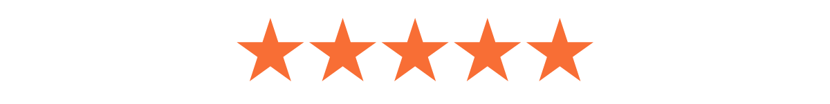 5-stars representing a 5-star review