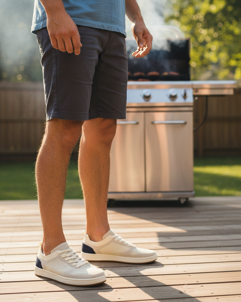 For Weekend Relaxing -&nbsp; Shorts and a tee. Laid-back, lightweight, and ready for whatever the day turns into.