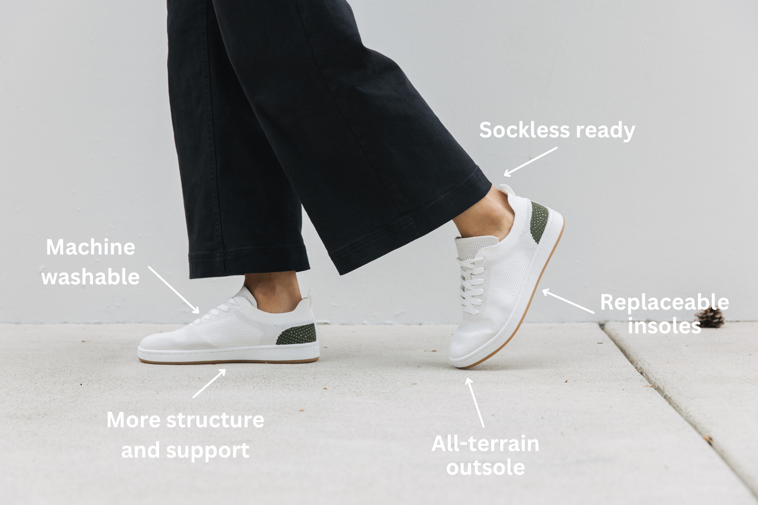 The Shoe That Does It All. All-terrain outsole. All-day comfort. All ocassions.