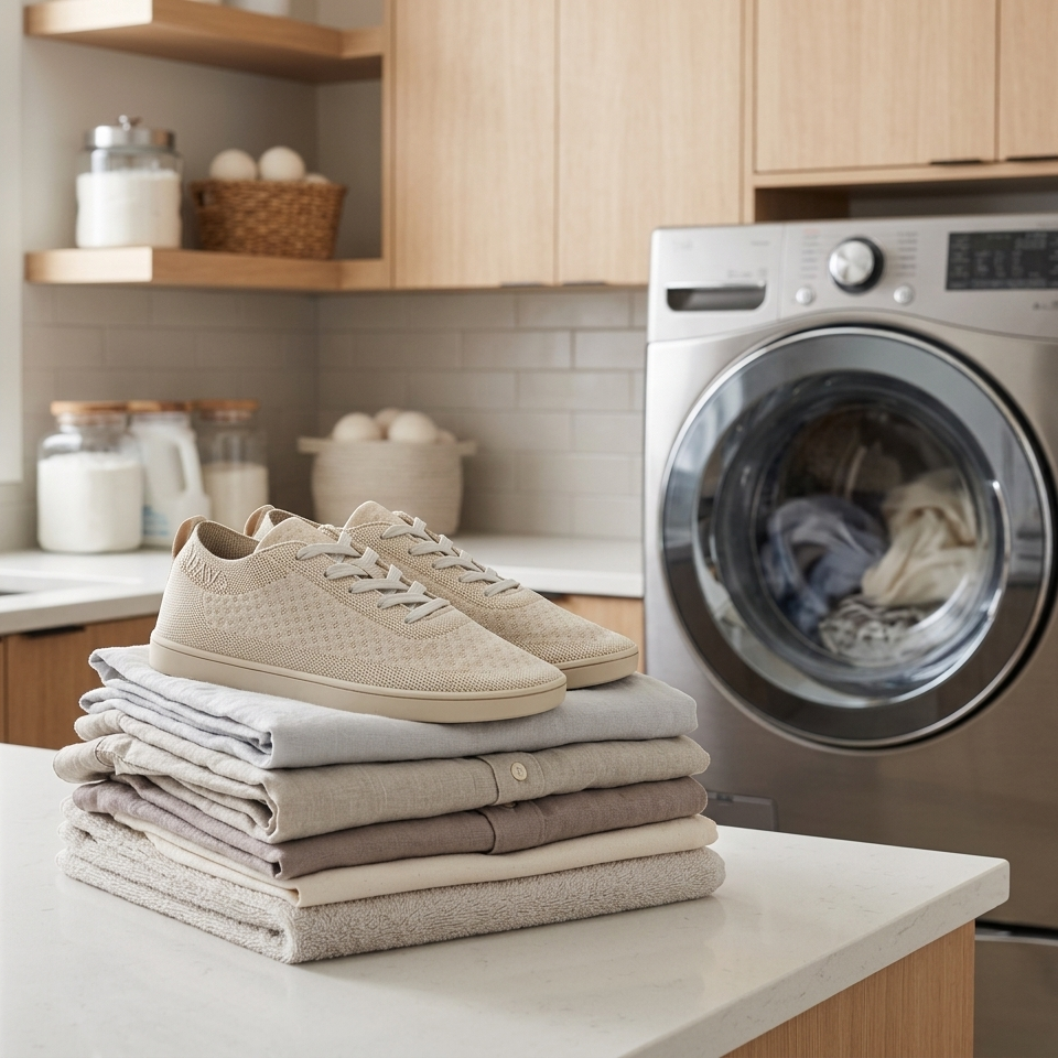 Machine washable (wash in a hotel sink or machine.)