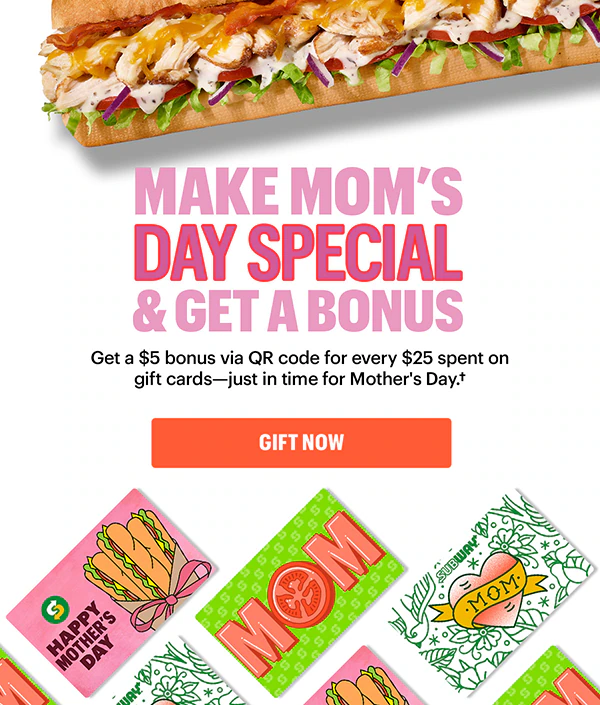 Make Mom’s Day special and get a bonus.
