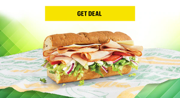 Start the week with a deal: Monday is looking tasty 30% Off a 6-inch sub.†
