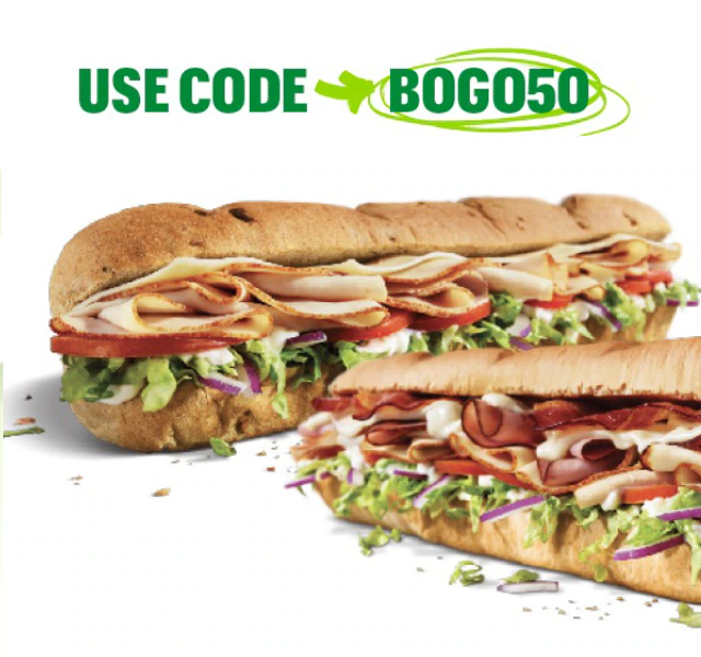 Loyalty exclusive: Buy one Footlong and get one 50% Off.**
