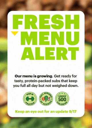 Fresh menu alert: 9/17