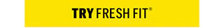 "Get your Fresh Fit® fix four ways." with a yellow arrow pointing from "GET YOUR" to "FIX FOUR WAYS".