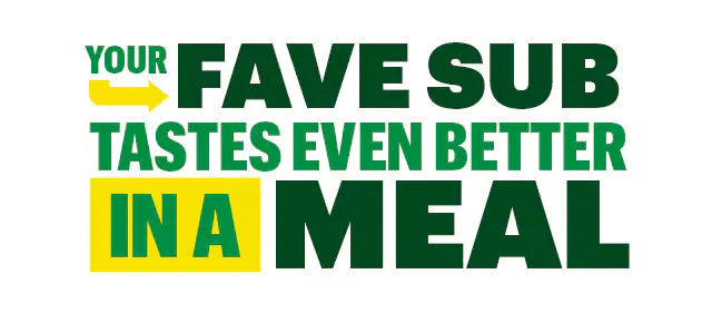 Your fave sub tastes even better in a meal.