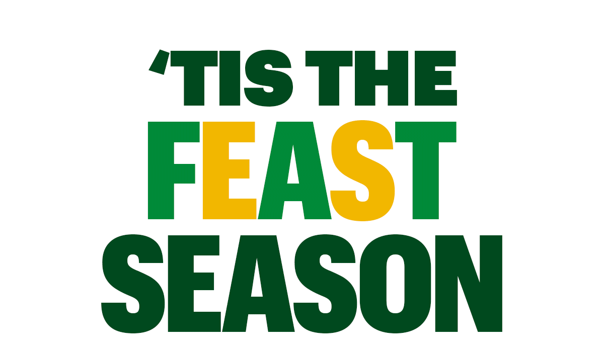 Promotional image for the new Festive subs. Text emphasizes the new subs, Festive Turkey, Turkhamken, and Chicken. The tone is friendly and inviting encouraging the guest to try the new Festive collection, with the theme geared toward the holidays.