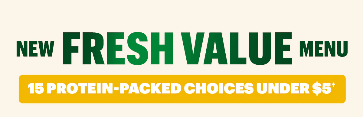 Promotional email for Subway’s Fresh Value Menu. Text reads “15 protein‑packed choices under $5” and “6‑inch Sub of the Day, $4.99 every day.” A tuna sub is shown with the headline “Today’s Catch: Tuna Tuesday.” Below, a weekly lineup displays subs for each day: Meatball Monday, Tuna Tuesday, Sweet Onion Teriyaki Wednesday, Turkey Thursday, Black Forest Ham Friday, B.M.T.® Saturday, and Spicy Italian Sunday. Buttons read “Seize the Day” and “Order Now.”