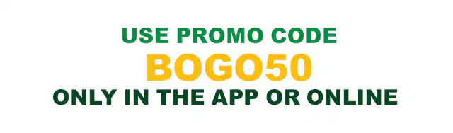 Promotional email for a Sub Club exclusive deal: Buy one Footlong get one 50% off. With neon-style text reading ‘BOGO'CLOCK’. Smaller copy in the headline states the offer is available after 4 p.m. on weekdays and all day on weekends. Under the image reads the promo code users must use online or in the App to redeem their deal. The lower section highlights three different footlong flavors, the Sweet Onion Chicken Teriyaki®, Meatball, and Black Forest Ham. Yellow buttons ready “Get Happy” and “Order Now”. The lowest section promotes EA Sports FC Mobile, showing a smartphone with the FC Mobile logo and a Subway® sub, with text reading “Score an EA SPORTS FC™ Mobile Bundle with each digital order” and a button labeled “Score now.”