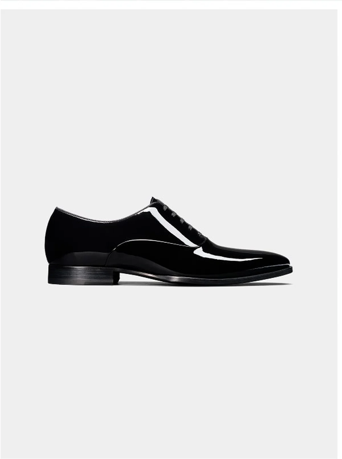 Patent leather lace up
