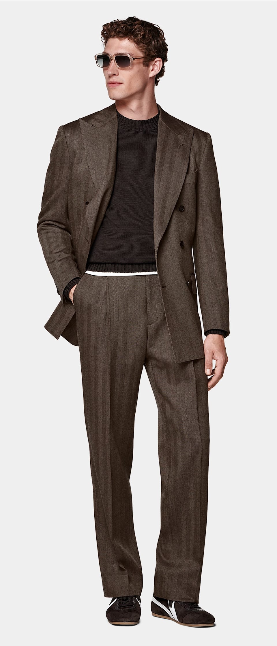 Brown suit