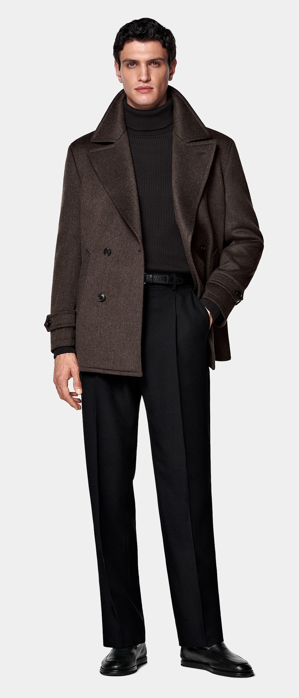 Brown Peacoat