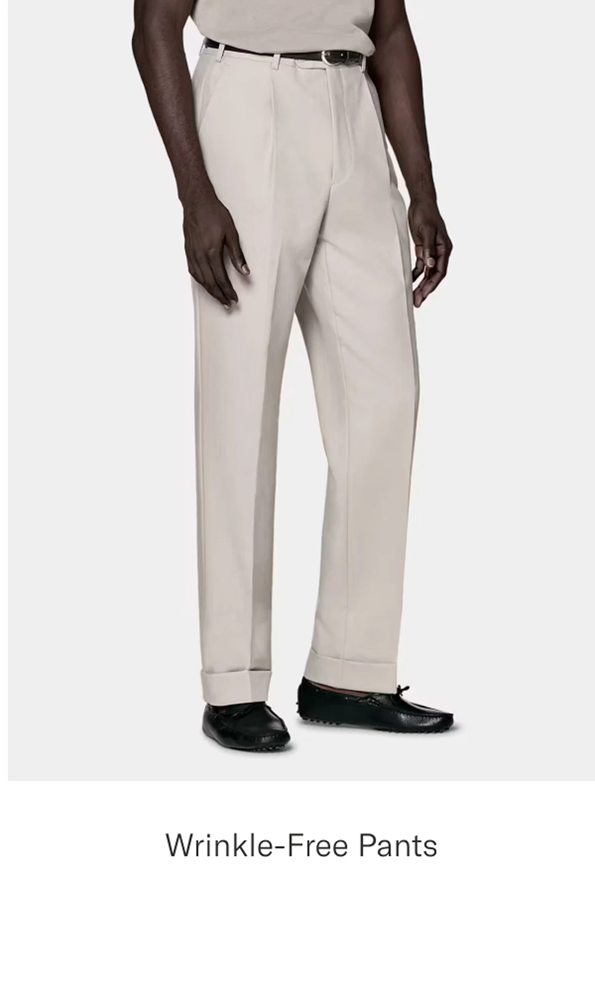 Wrinkle free trouser