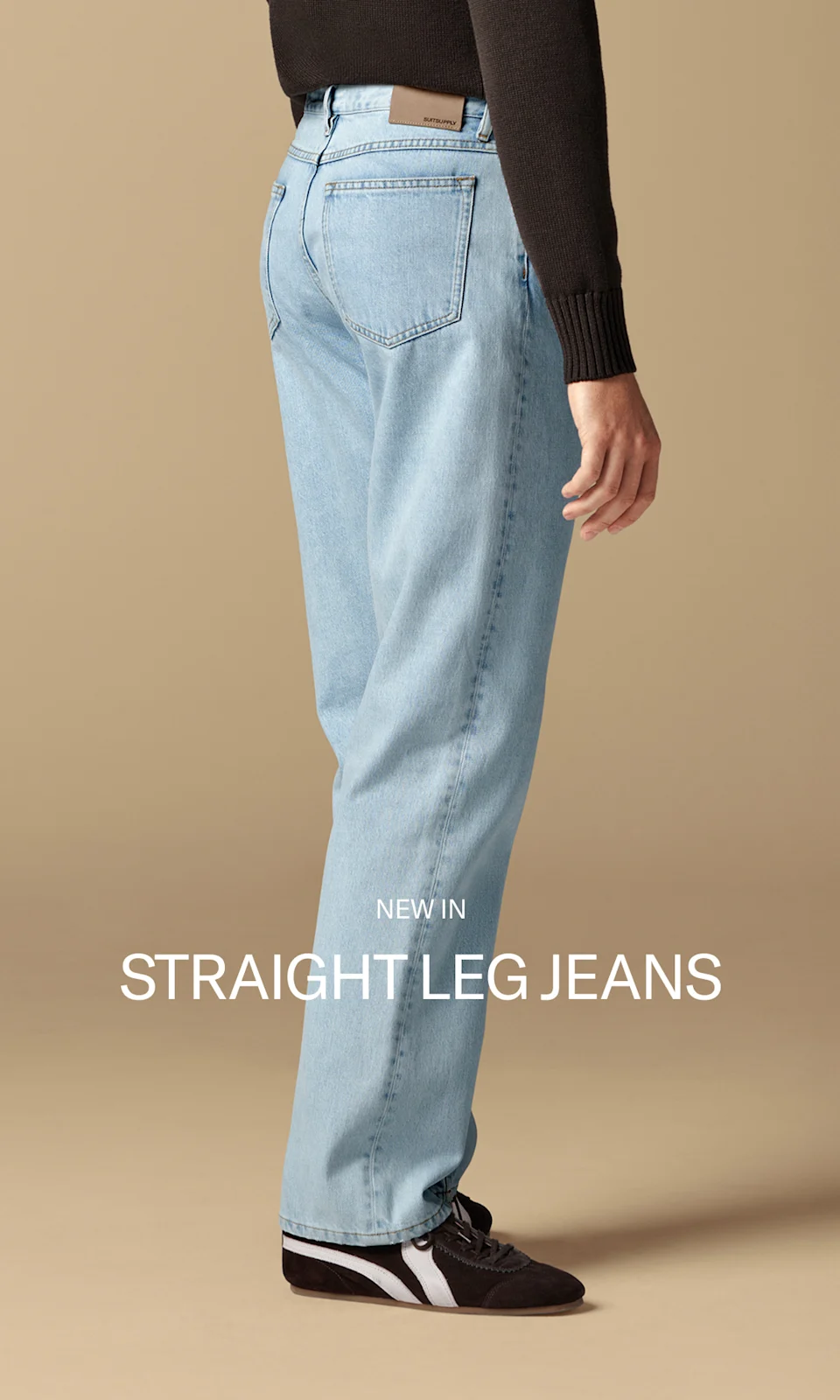 New straight leg jeans